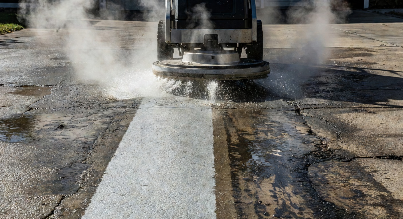 Concrete, Driveway & Sidewalk Cleaning